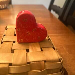 Nora Fleming Red Heart Mini Charm  NF XO Rare Retired Valentines